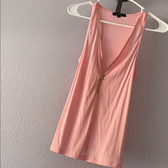 Pink Zipper Racerback Tank - Picture 3 of 4